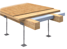 耐久性への高い信頼　鋼製床束工法